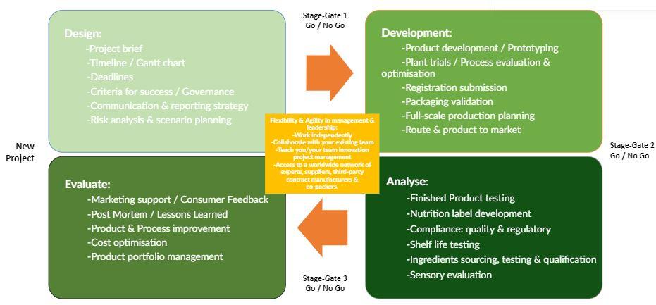 Project Management Graph Virtual NPD