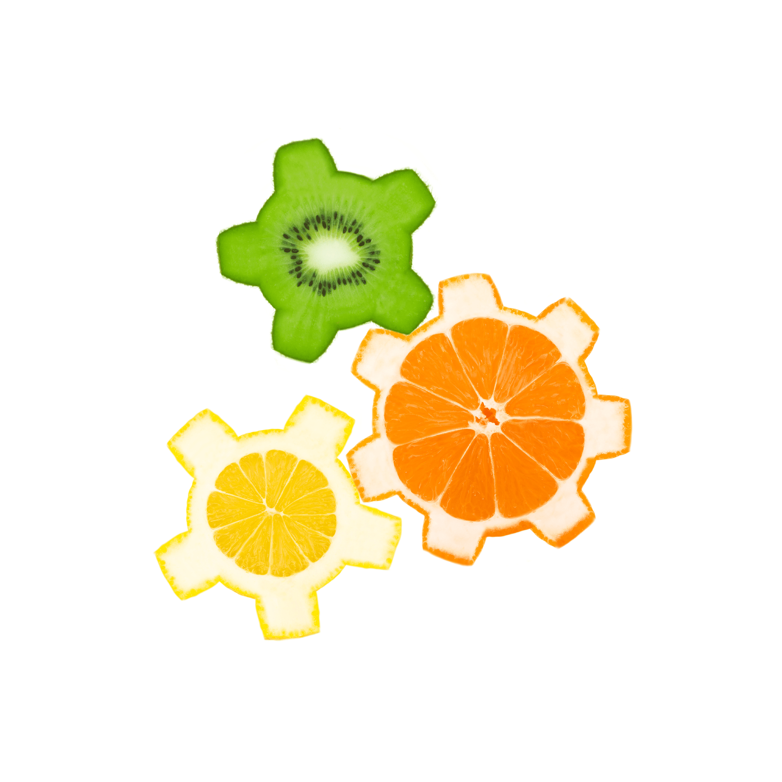 It is fruit-cogs contains of Orange, lemon and Kiwi