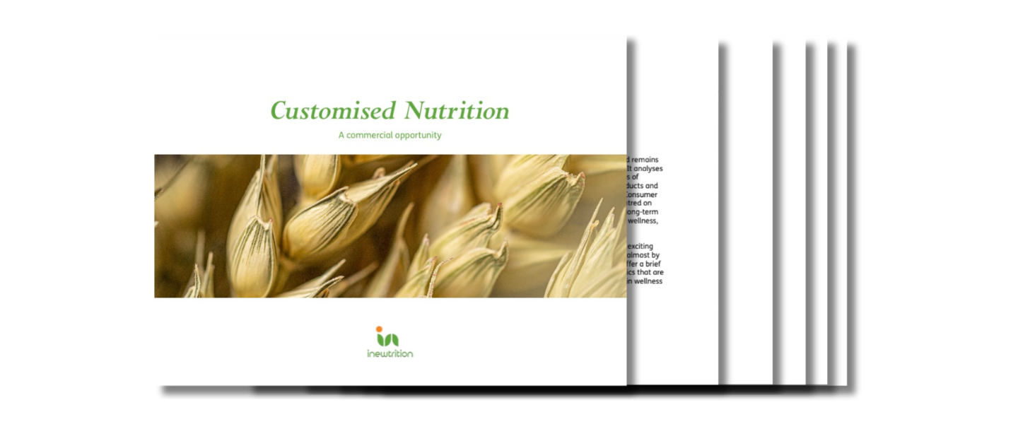 Customised Nutrition spread of document preview